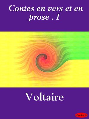 cover image of Contes en vers et en prose. I